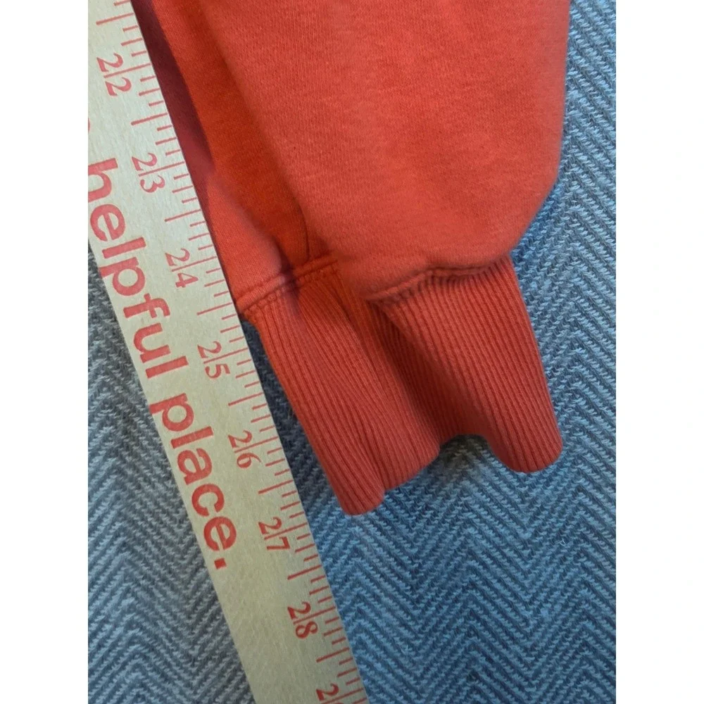 Nike Sportswear Orange Fleece Jogger Sweatpants XS Embroidered Swoosh Logo
